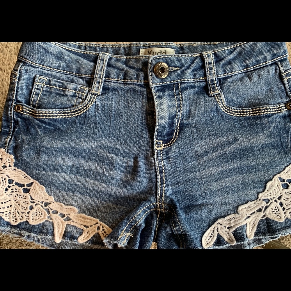 Blue jean shorts